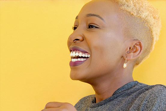 Photo of a smiling woman