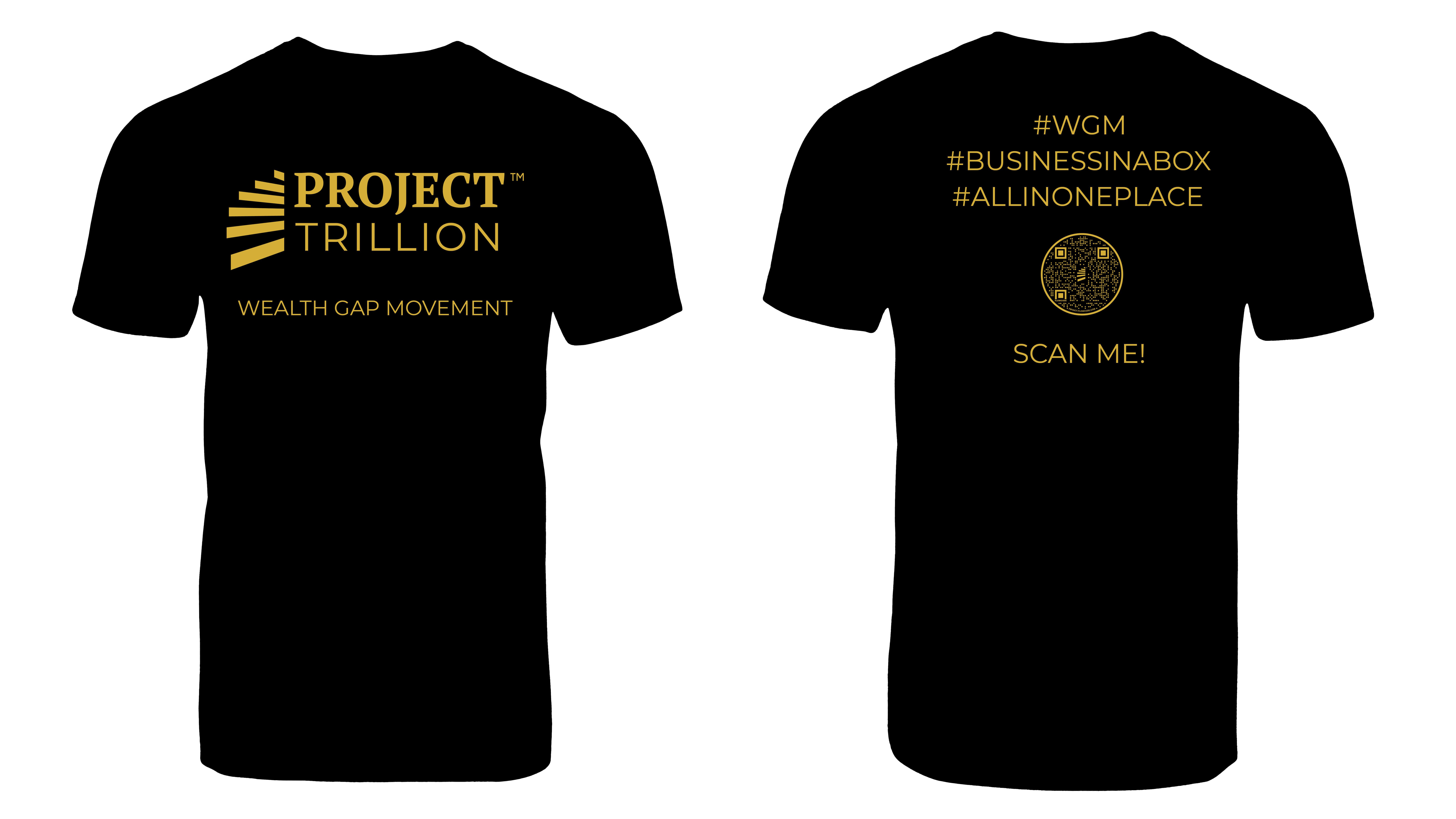 Wealth Gap Movement - Black & White Tee