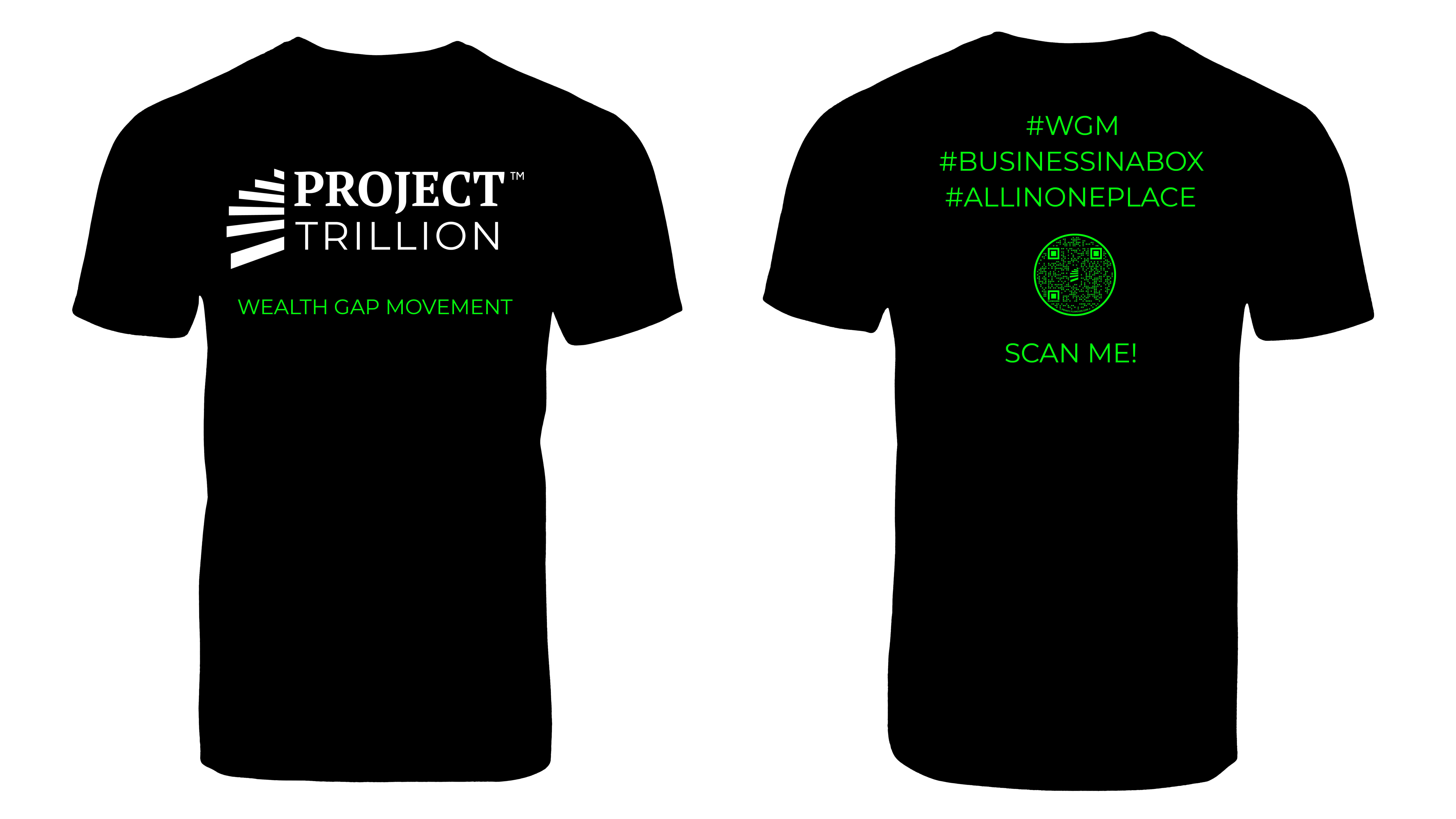 Wealth Gap Movement - Black & White Tee