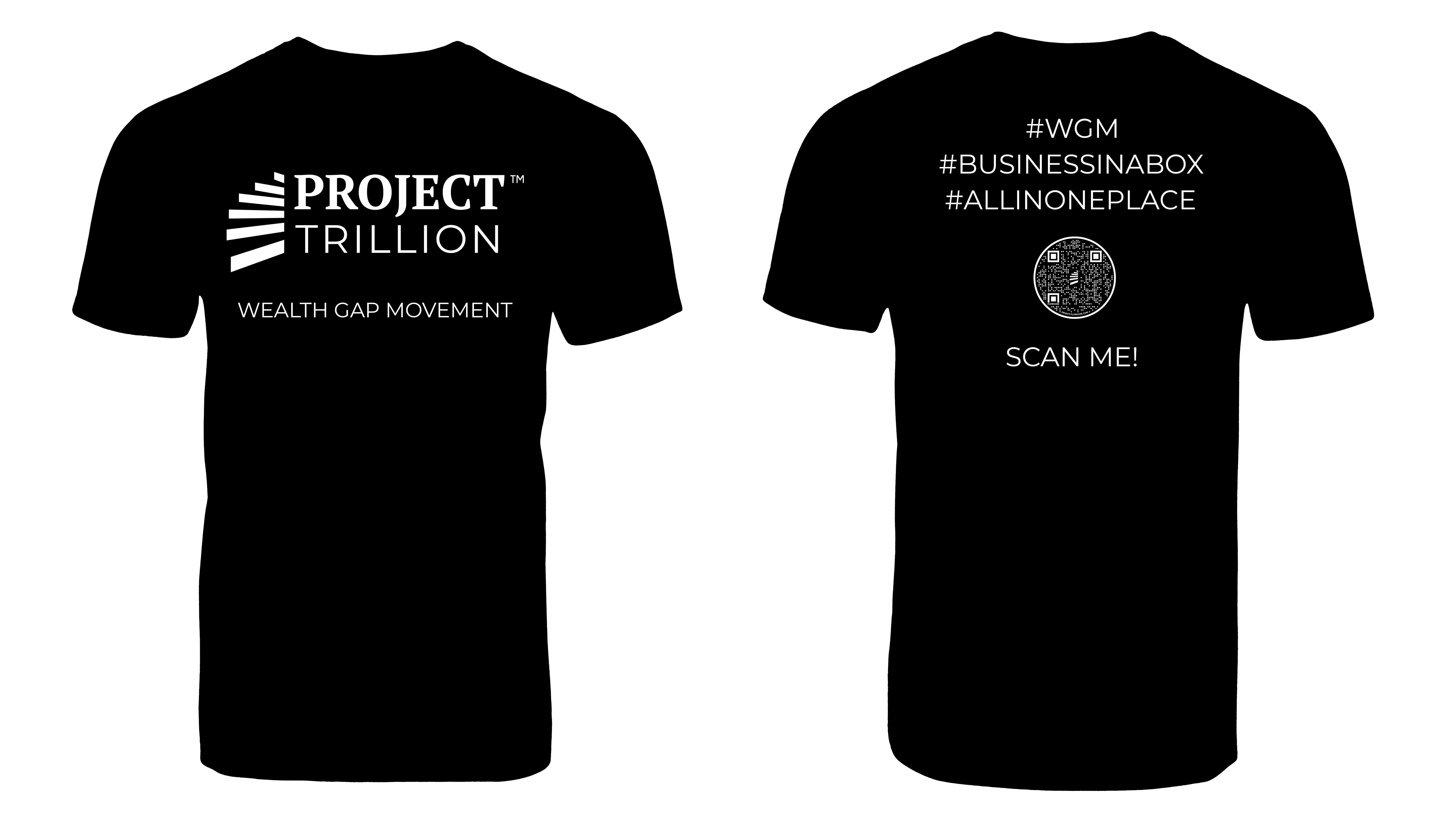 Wealth Gap Movement - Black & White Tee