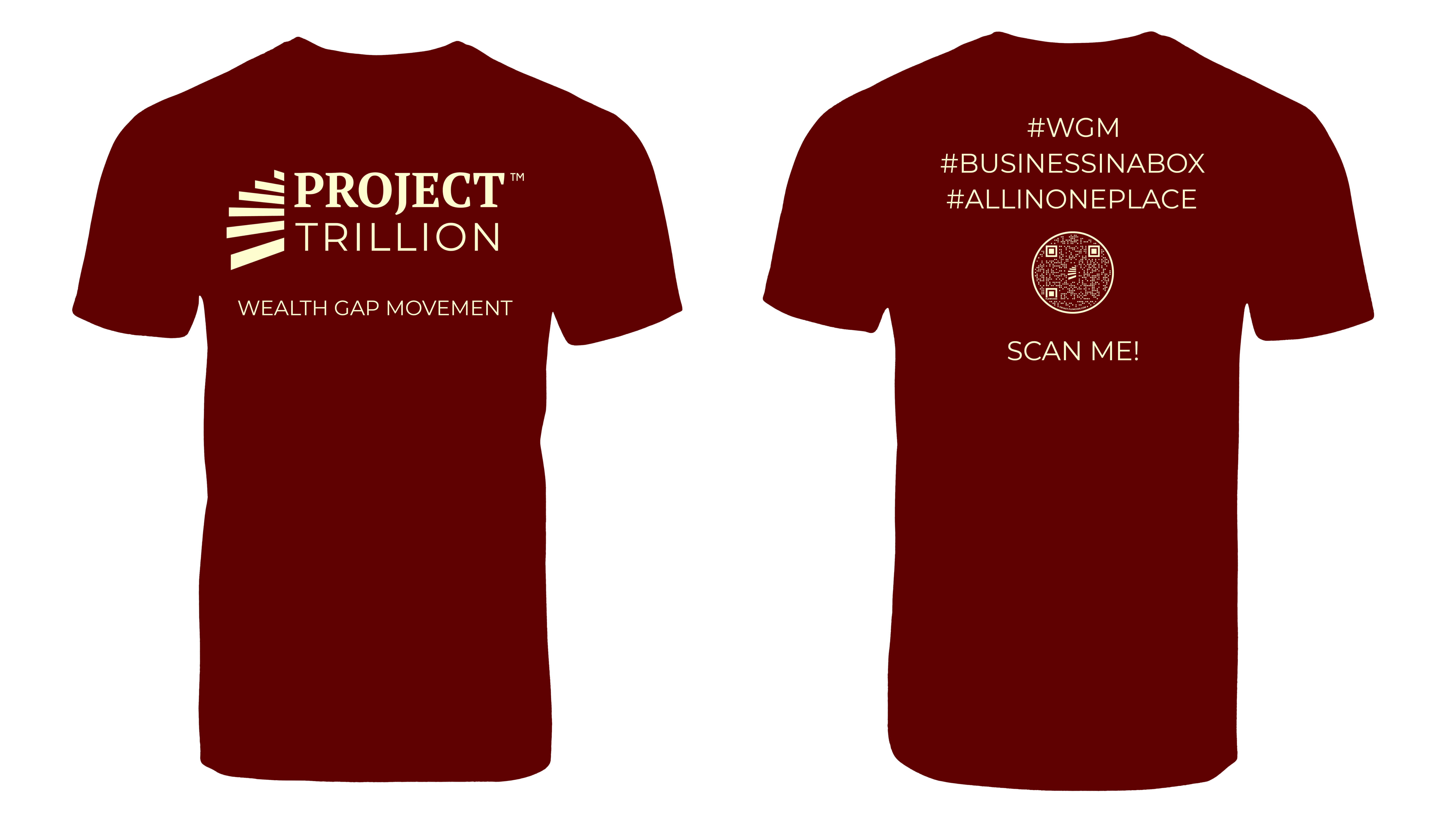Wealth Gap Movement - Crimson & Cream Tee