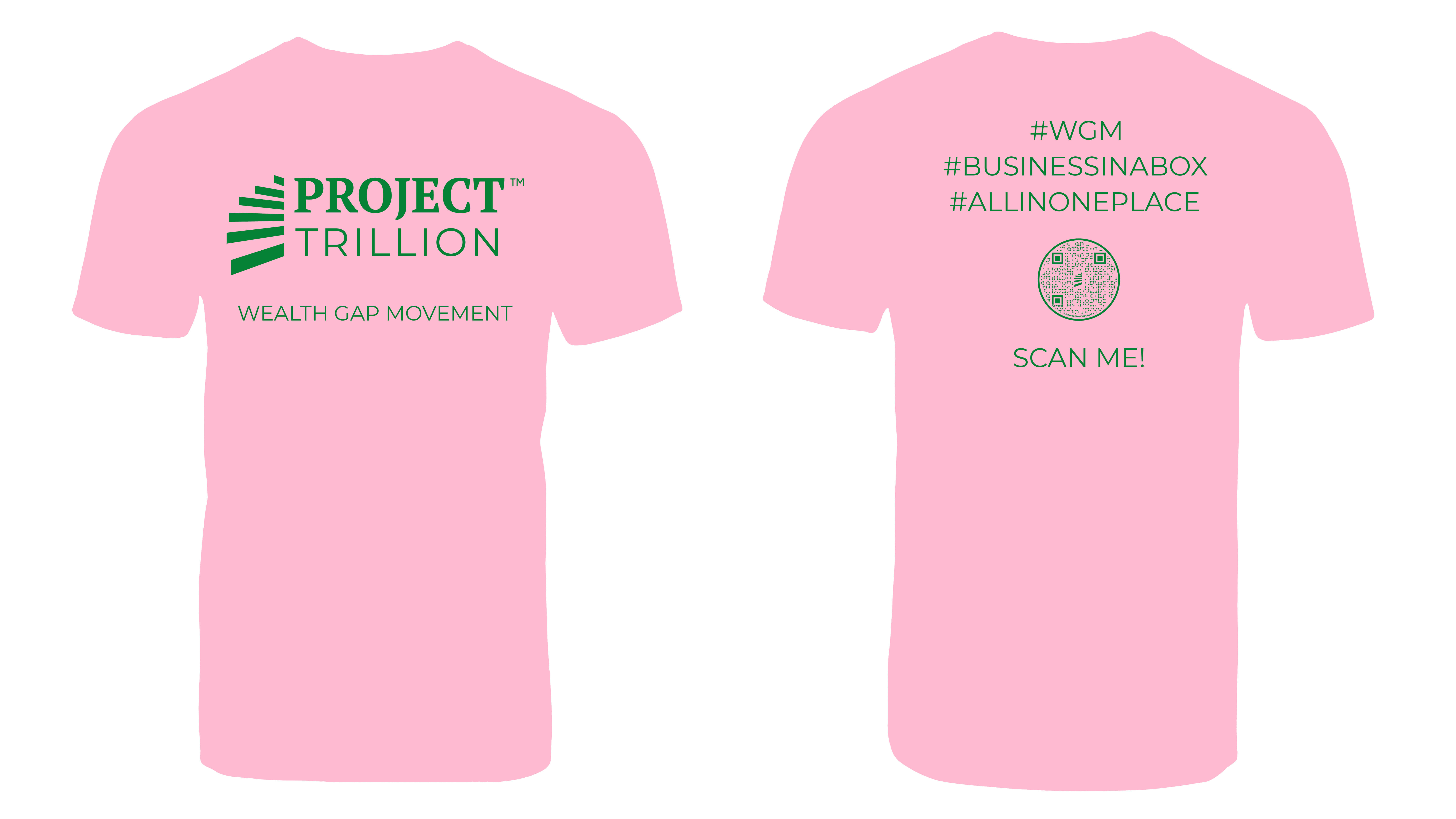 Wealth Gap Movement - Pink & Green Tee