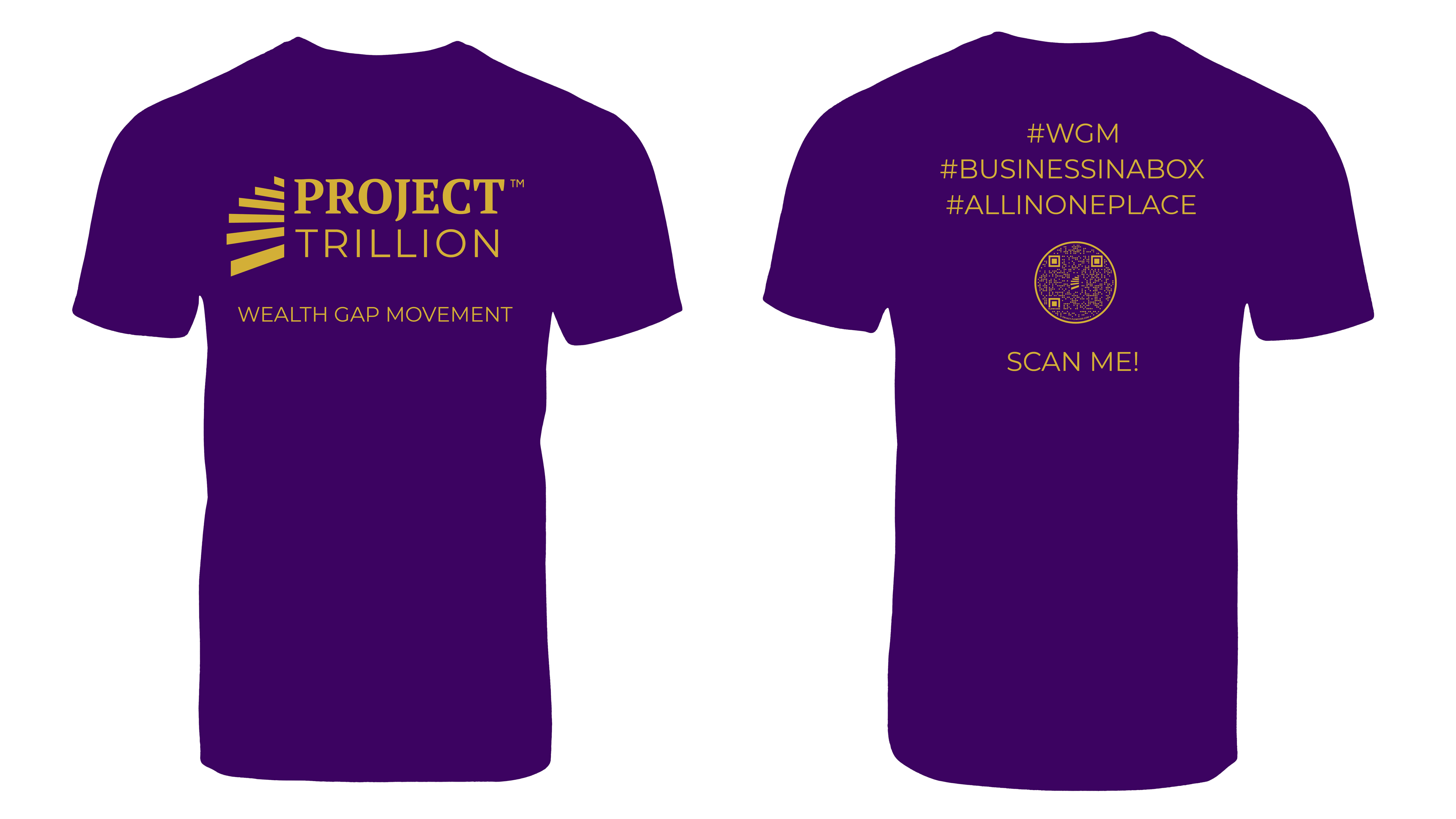Wealth Gap Movement - Purple & Gold Tee