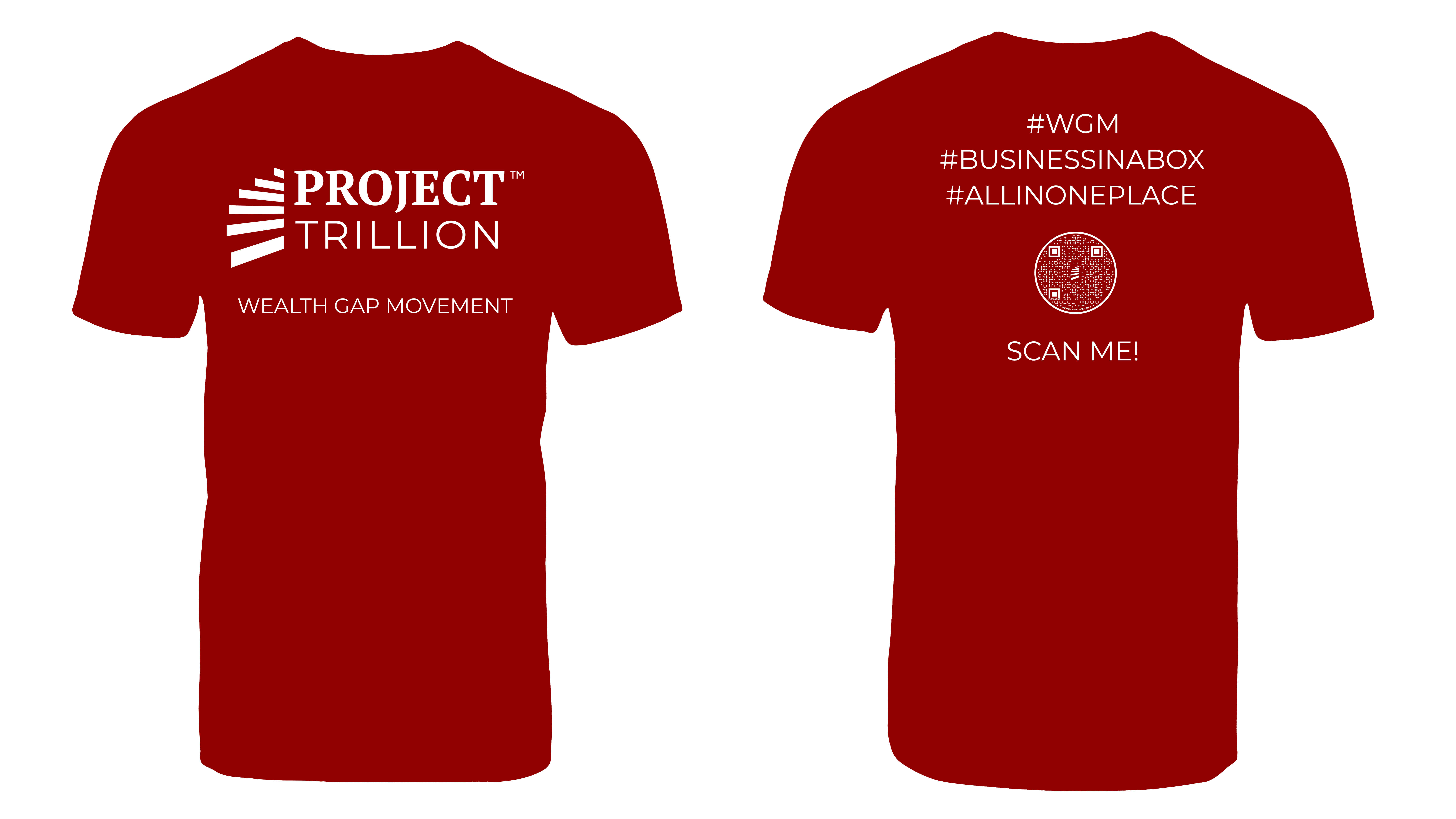 Wealth Gap Movement - Red & White Tee